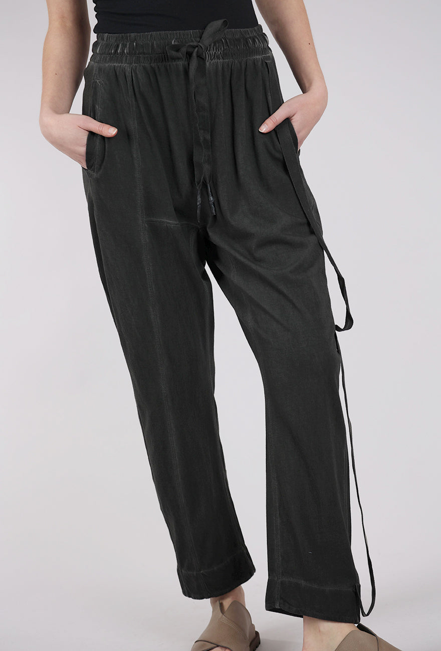 La Vaca Loca Milos Beribboned Pant, Cold Black
