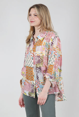 POL Go to Print Blouse, Pink 
