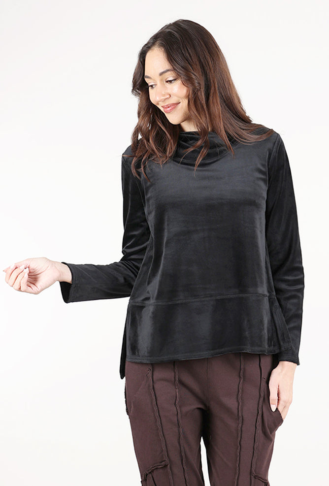 Habitat Cozy Velour Tranquil Top, Black
