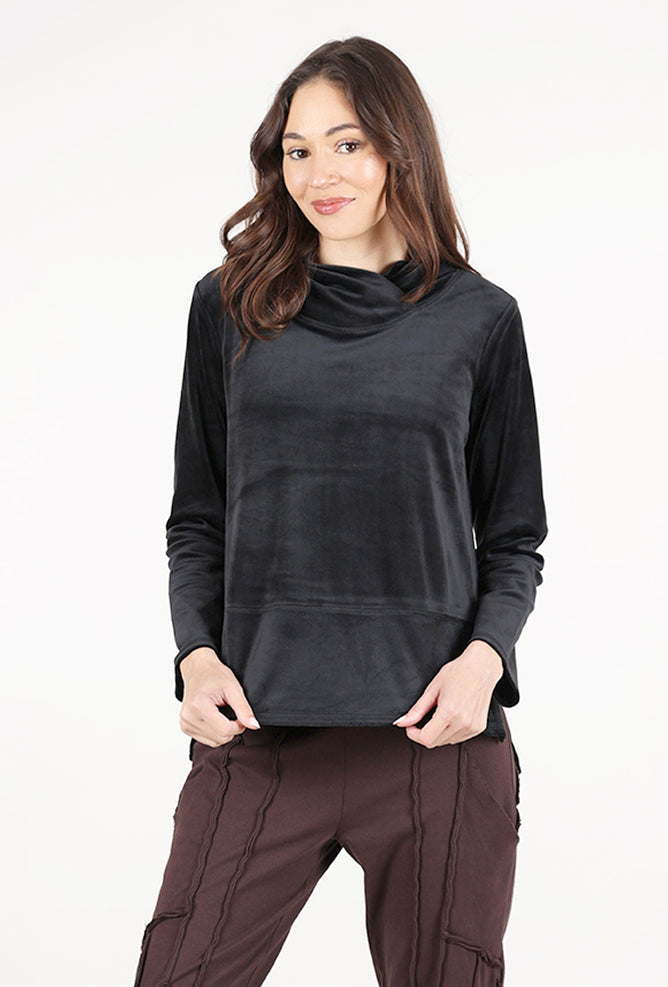 Habitat Cozy Velour Tranquil Top, Black