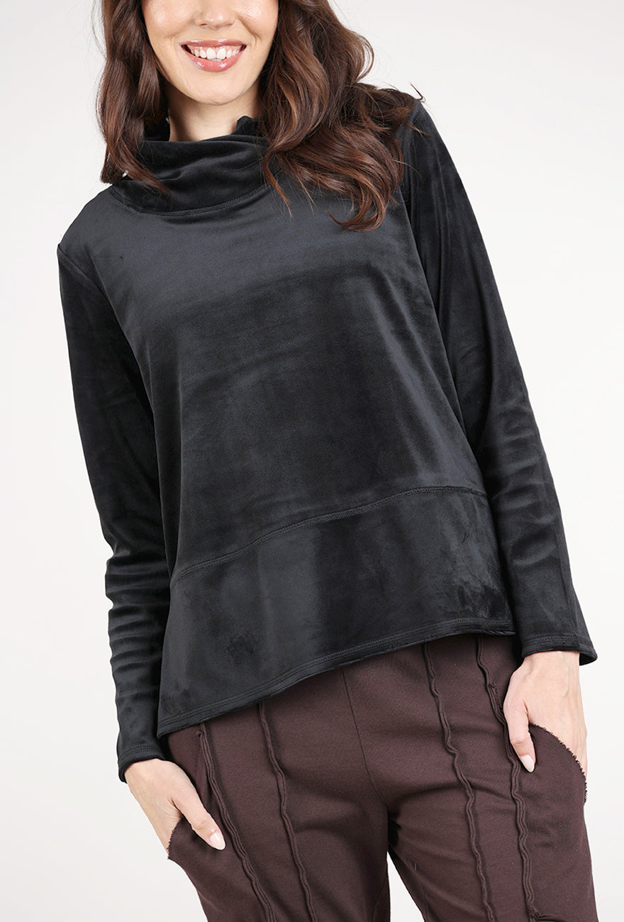 Habitat Cozy Velour Tranquil Top, Black