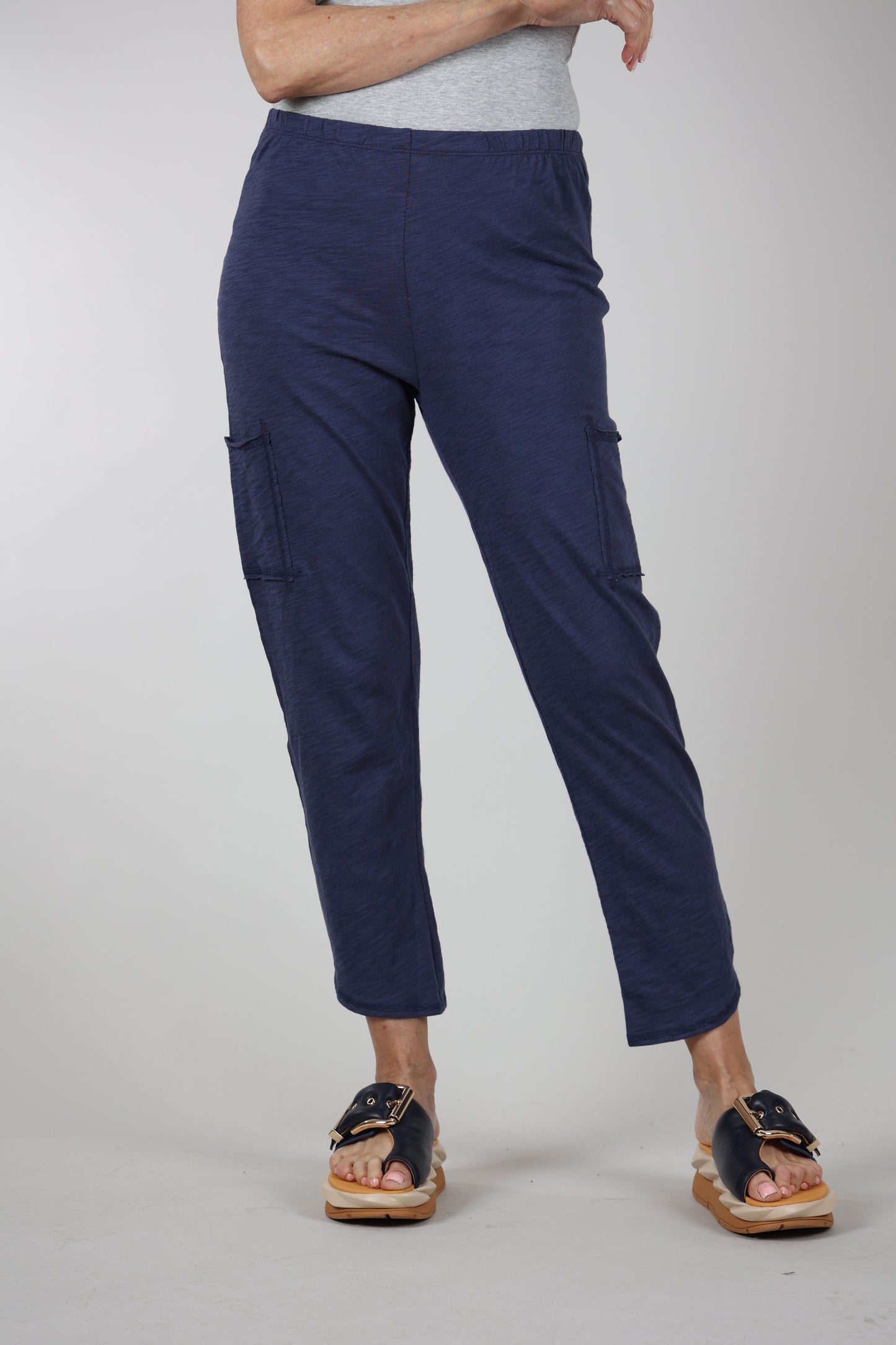 Escape by Habitat Cotton Slub Pocket Ankle Pant, Navy