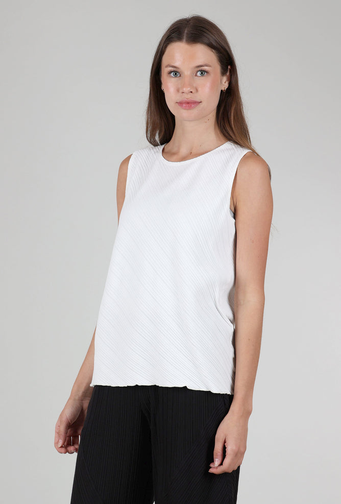 Fenini Micropleat Tank, Off White