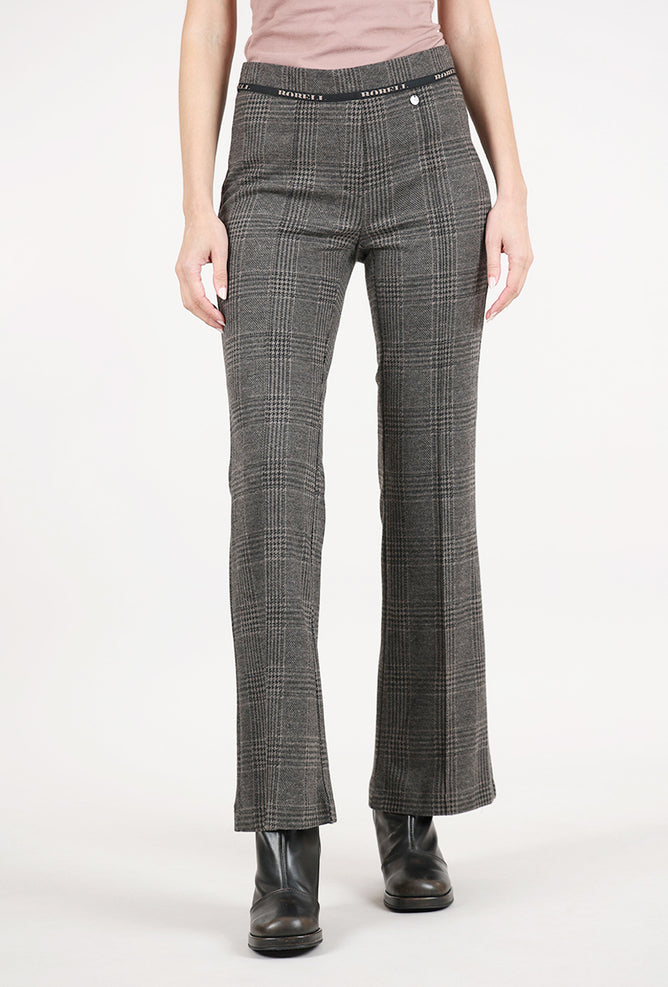 Robell Joella Plaid Pant, Mocha