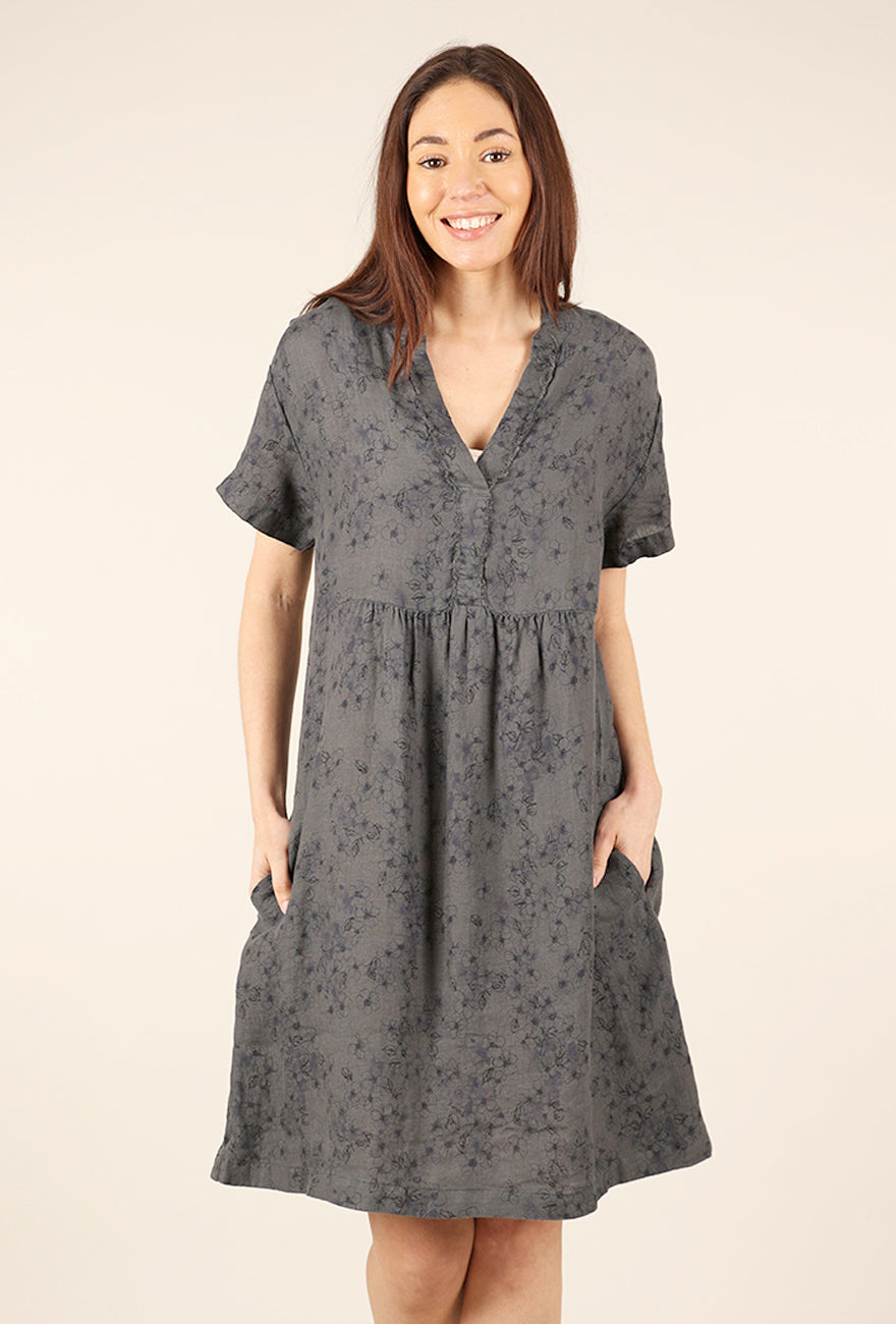 lou & grey dress Lou & Grey LOFT Gray Crew Neck Long Sleeve Knit Pull On Sweater Tunic – Brie