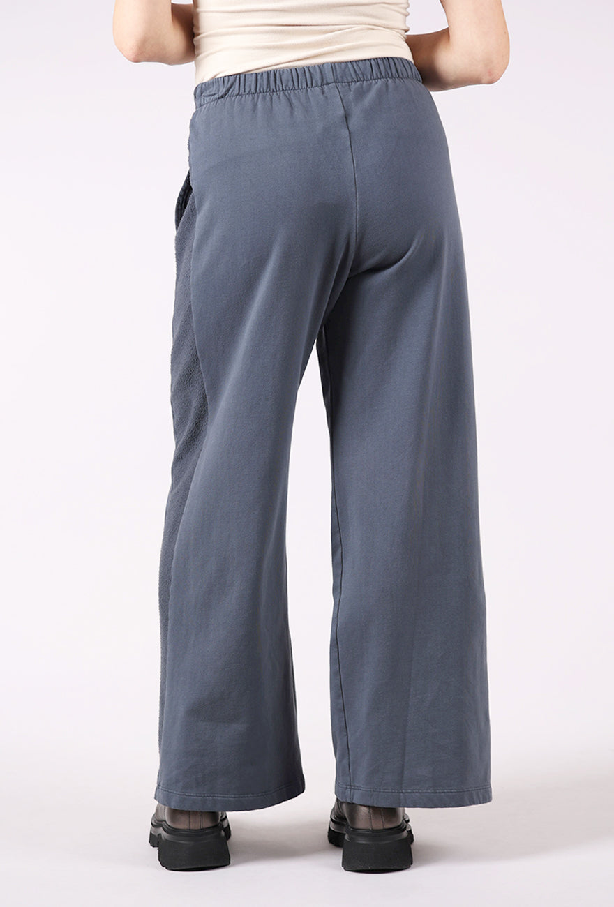 Fenini Contrast Inset Fleece Pant, Charcoal