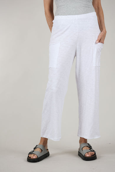 Escape by Habitat Cotton Slub Pocket Flood, White