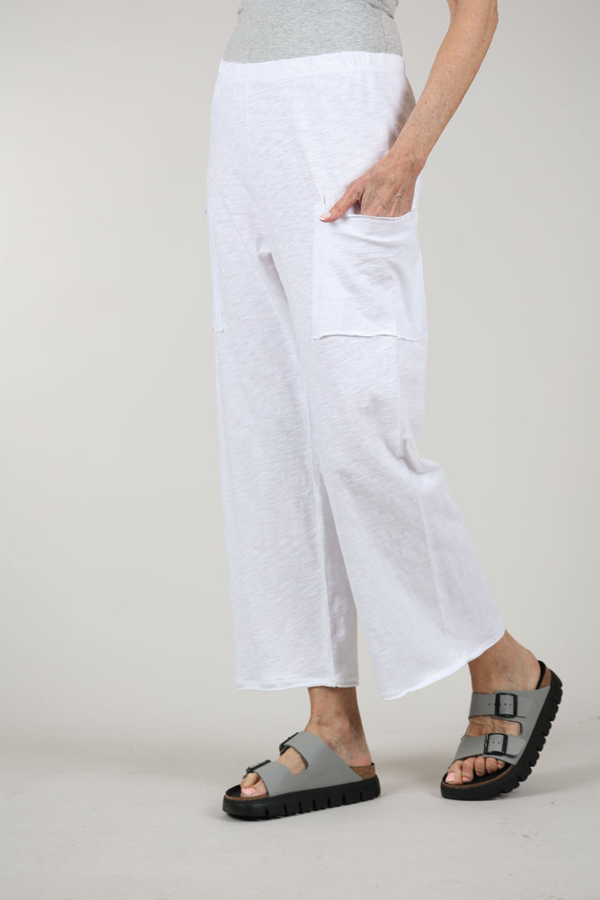 Escape by Habitat Cotton Slub Pocket Flood, White