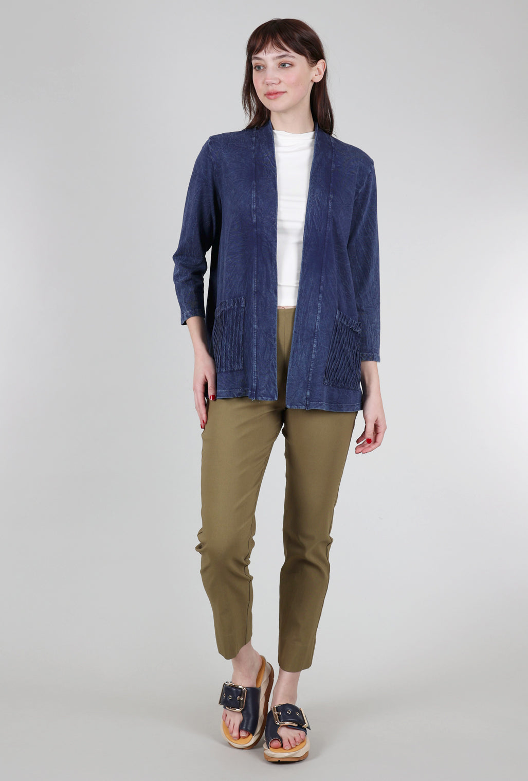Jess & Jane French Terry Jacket, Denim