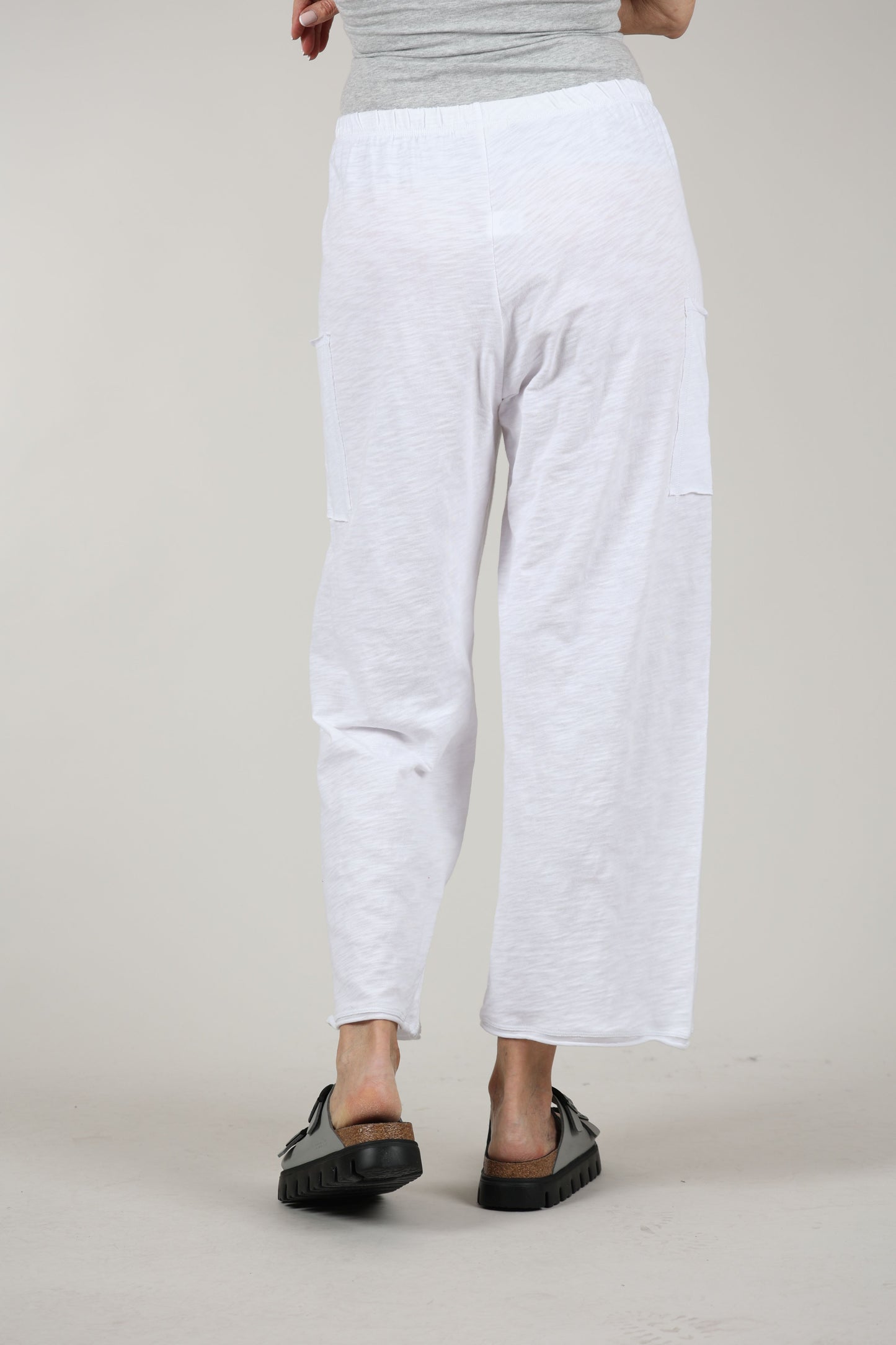 Escape by Habitat Cotton Slub Pocket Flood, White