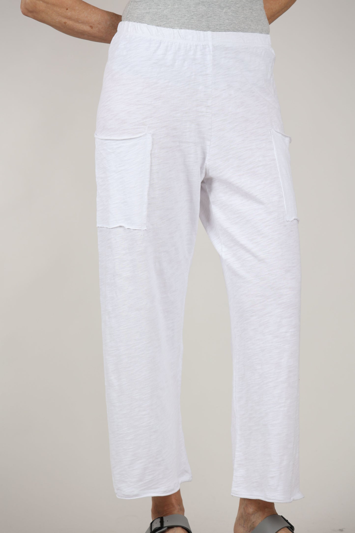 Escape by Habitat Cotton Slub Pocket Flood, White