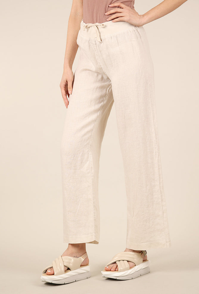Cut Loose Linen Longer Walking Pant, Jicama