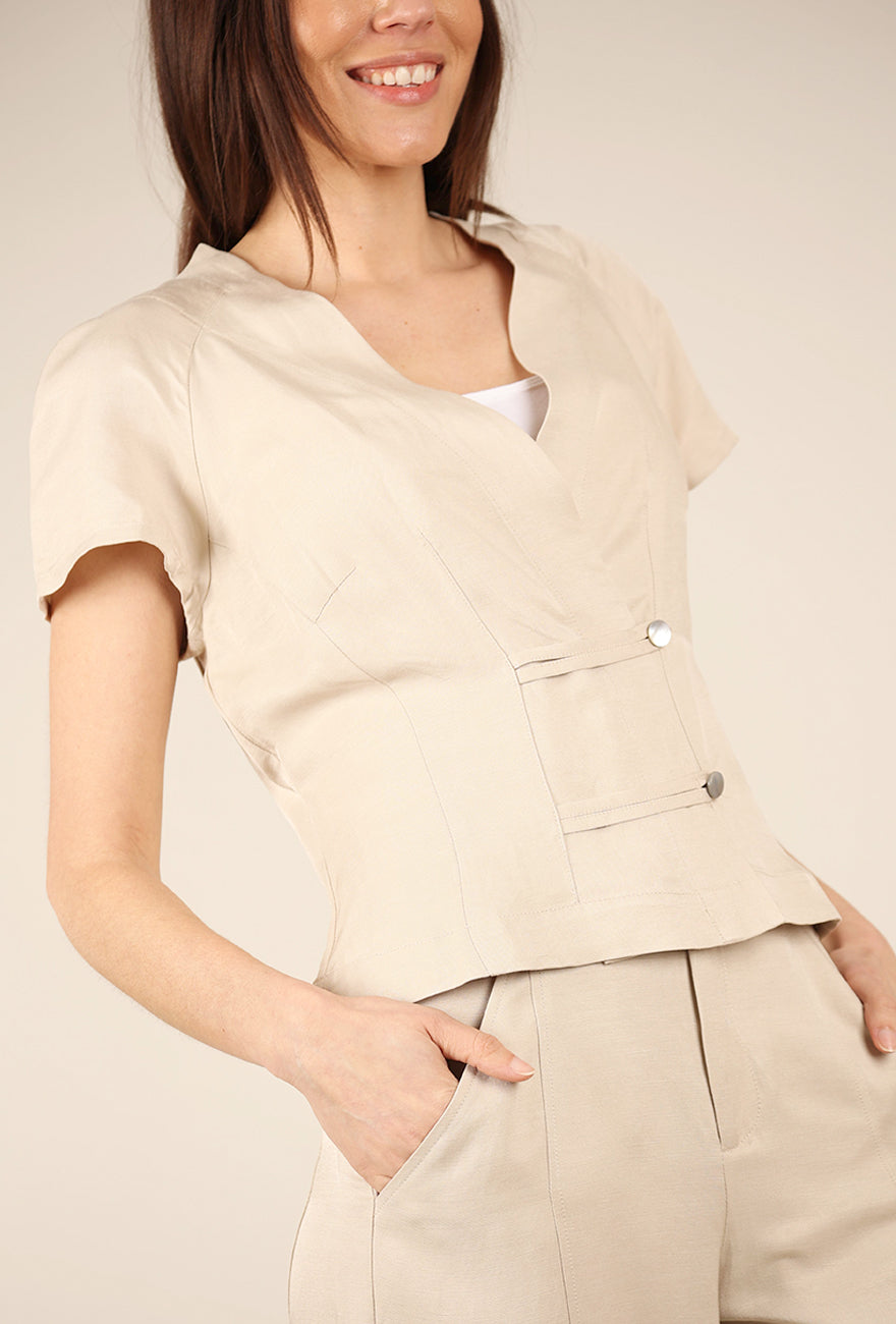Bitte Kai Rand Hannoki Blouse, Ivory