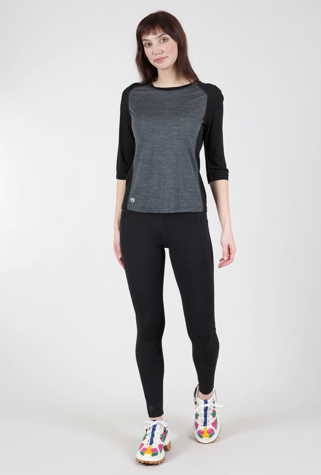 Smartwool Ultra-Light Mountain Bike Tee, Black/Charcoal