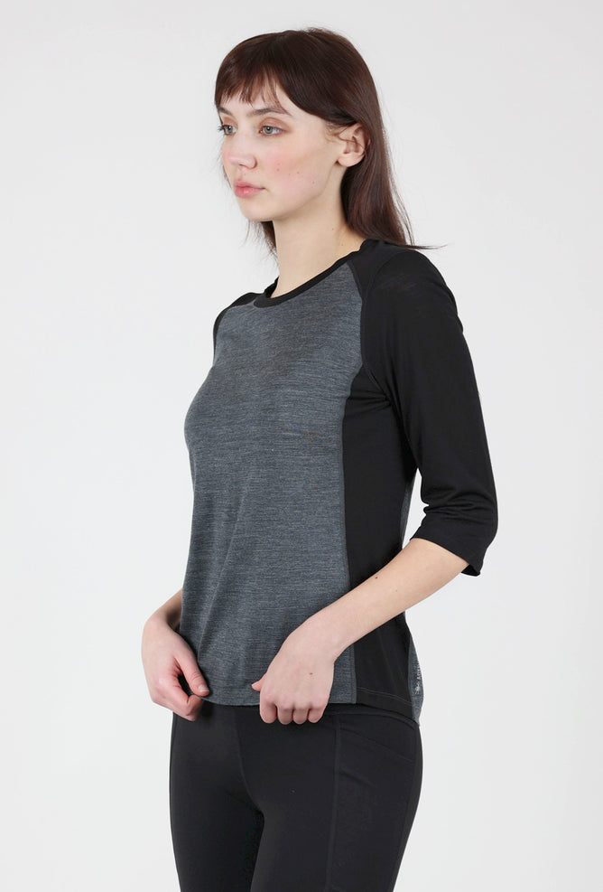 Smartwool Ultra-Light Mountain Bike Tee, Black/Charcoal