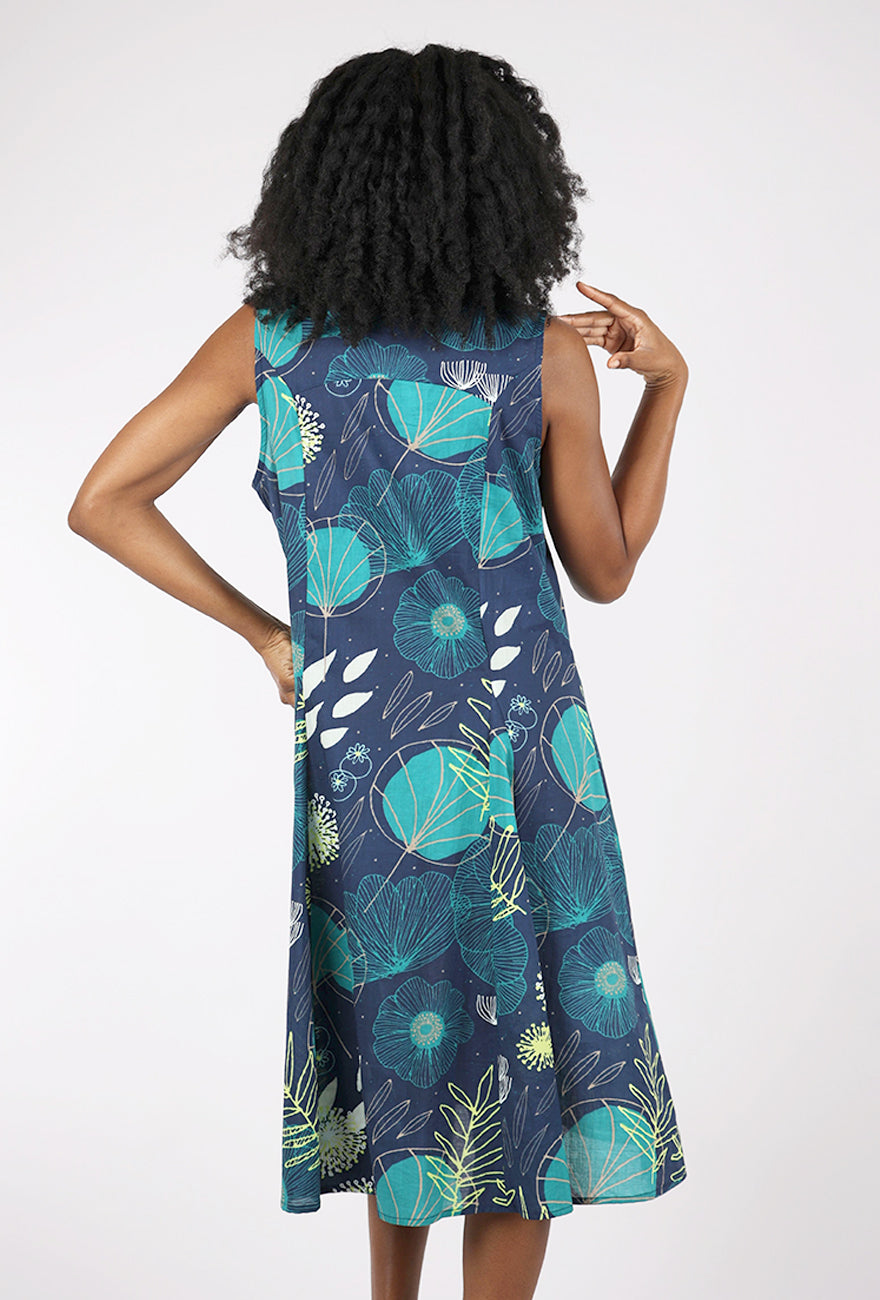 Tulip Poppie Dress, Portland Floral