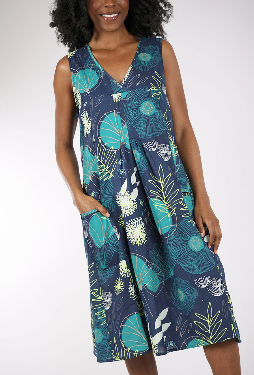 Tulip Poppie Dress, Portland Floral