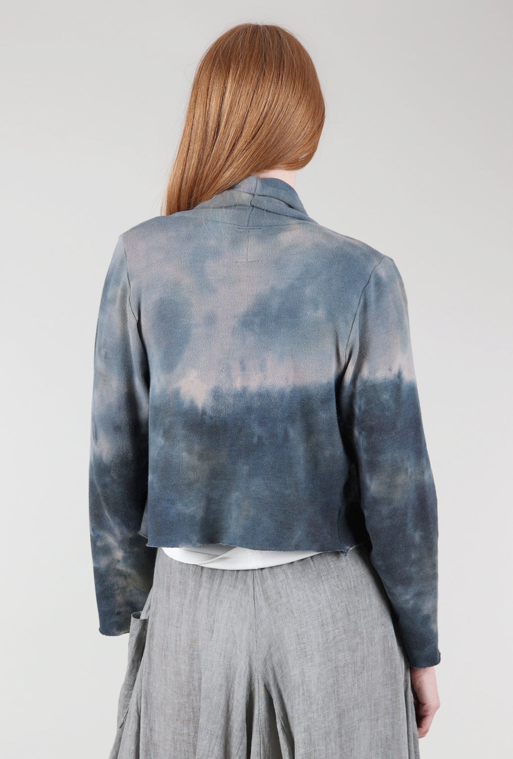 Heyne Bogut Cozy Crop Cardie, Gray