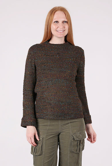 Habitat Confetti Funnel Pullover, Forest