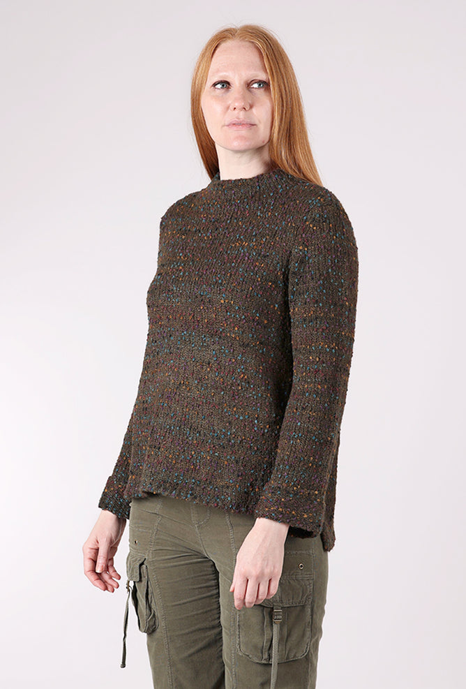 Habitat Confetti Funnel Pullover, Forest