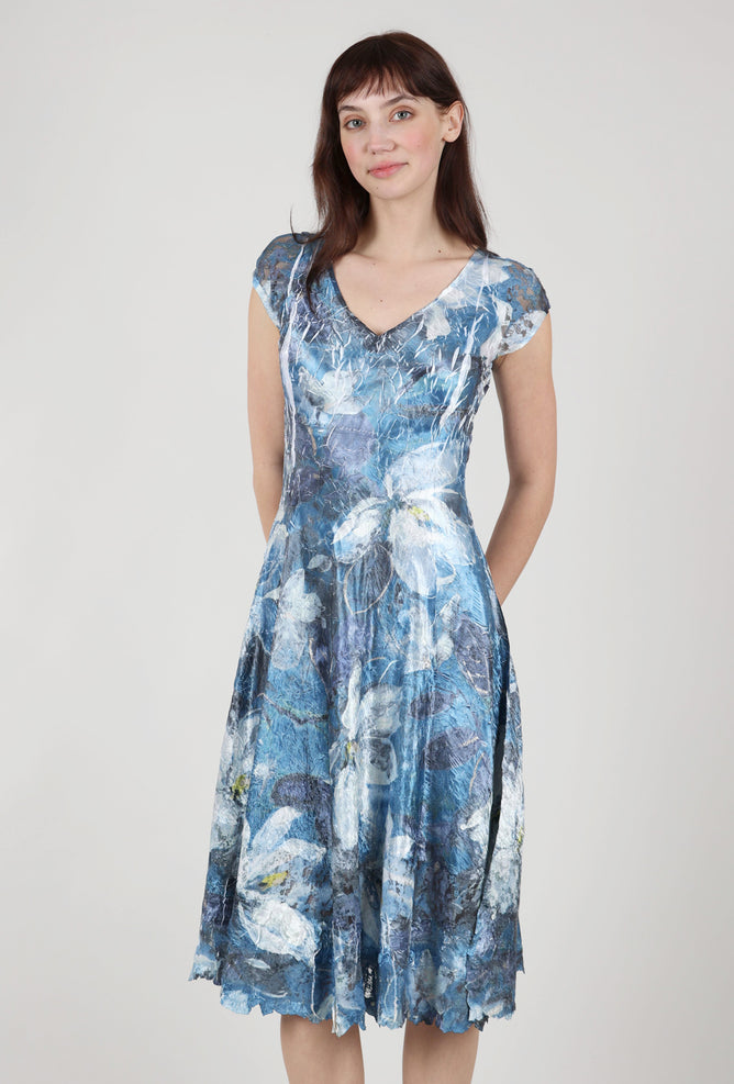 Komarov Misty Dress, White Magnolia