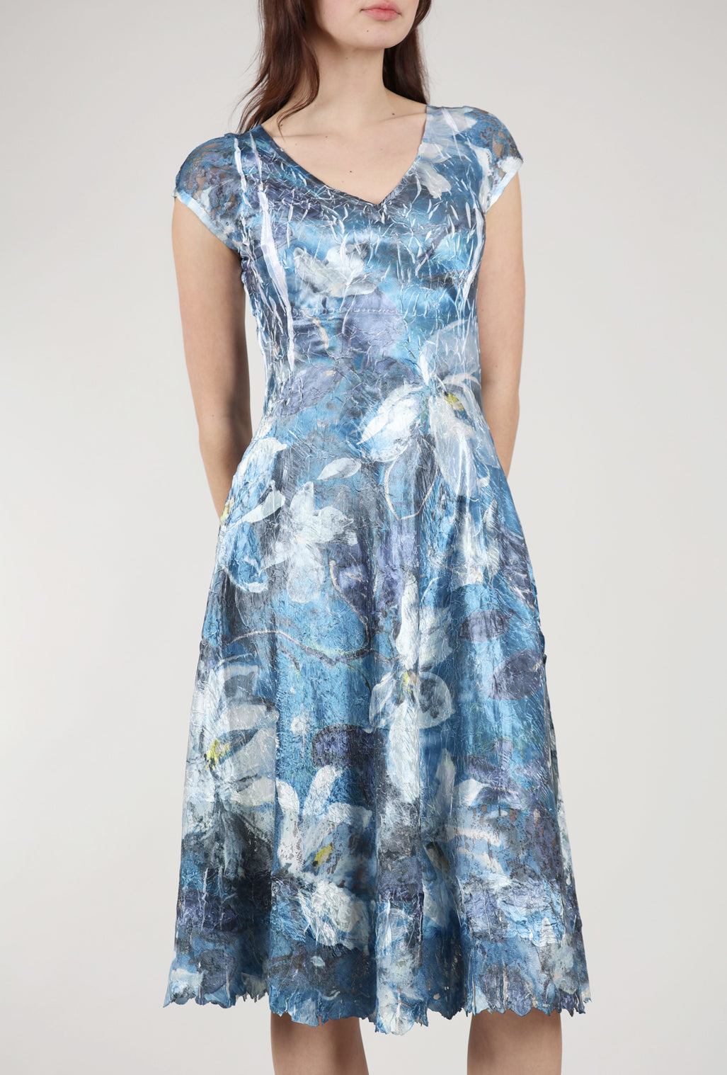 Komarov Misty Dress, White Magnolia