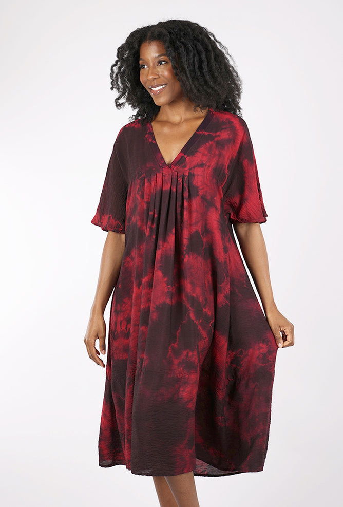 Heyne Bogut Parachute Zen Dress, Marble/Red