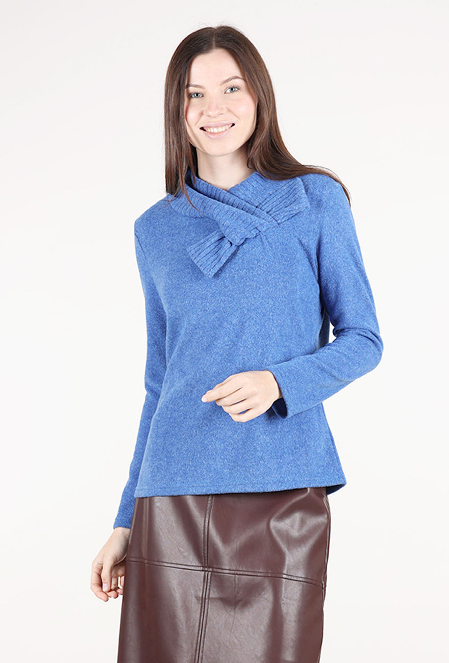 Trisha Tyler Bow Detail Top, Blue