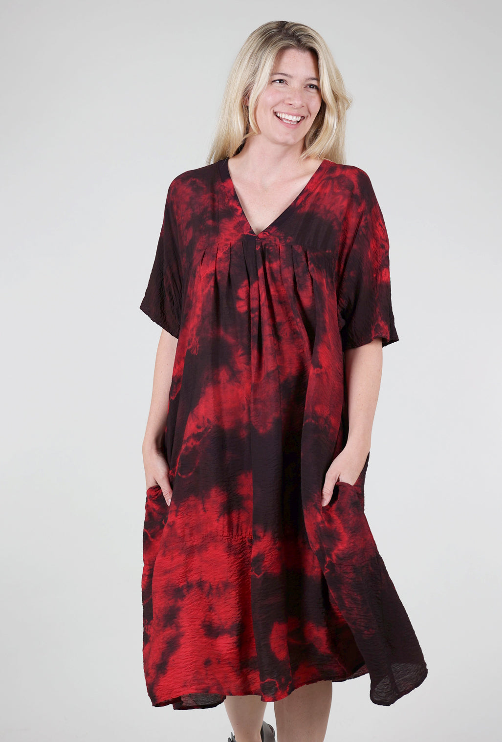 Heyne Bogut Parachute Zen Dress, Marble/Red
