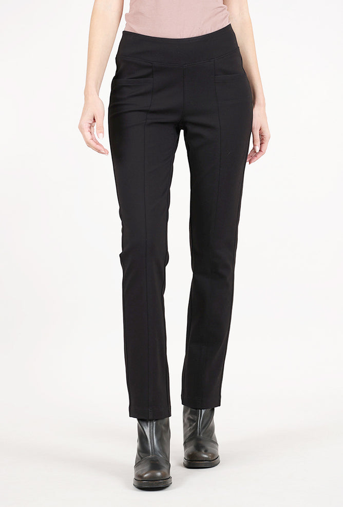 Habitat Luxe Ponte Seamed Pocket Pant, Black