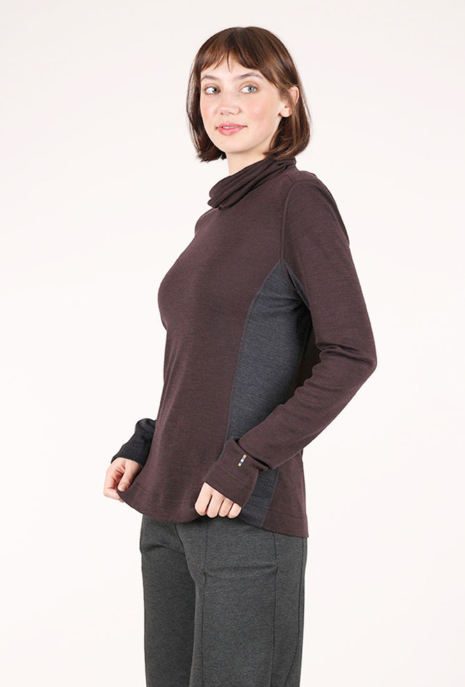 Smartwool Classic Merino Mockneck, Mink Heather