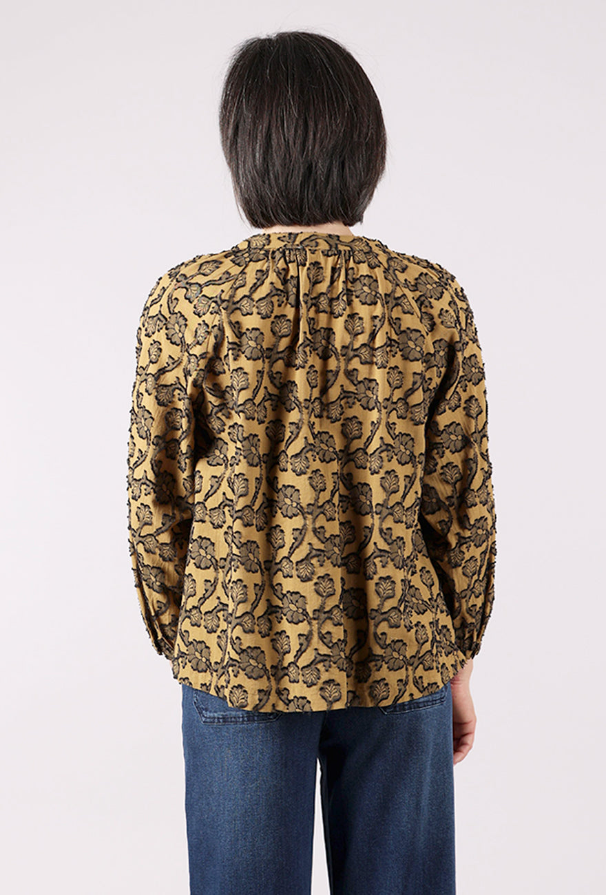 Habitat Floral Jacquard Romance Shirt, Cumin