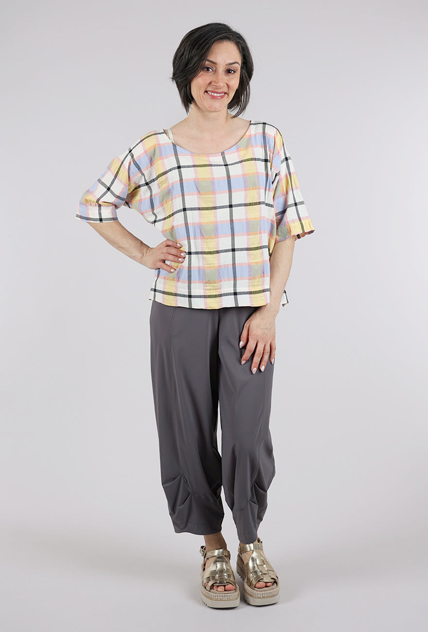 Niche Parfait Plaid Durango Top, Pink