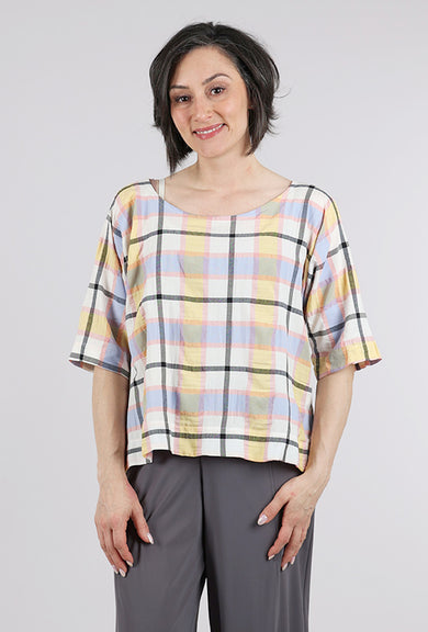 Niche Parfait Plaid Durango Top, Pink