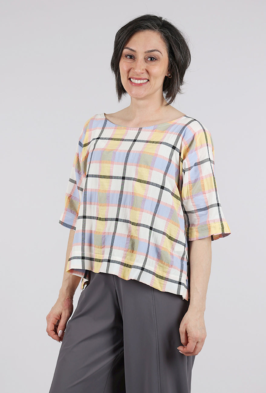 Niche Parfait Plaid Durango Top, Pink