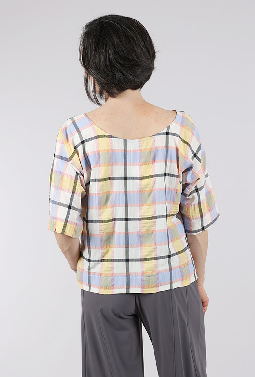 Niche Parfait Plaid Durango Top, Pink