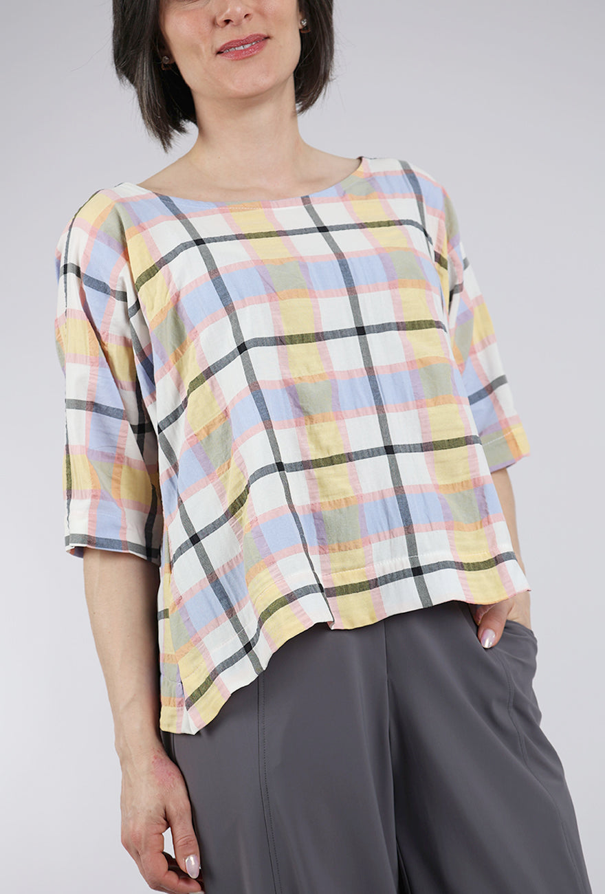 Niche Parfait Plaid Durango Top, Pink