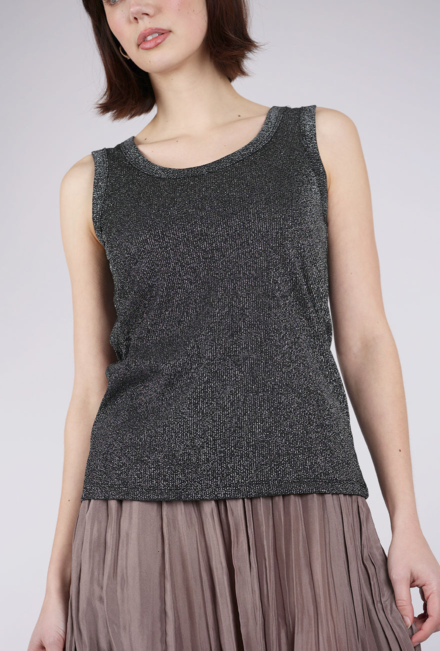 Insight New York Glitter Tank Top, Black