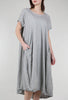 Rundholz Linen-Cotton Kerry Dress, 10% Coal 