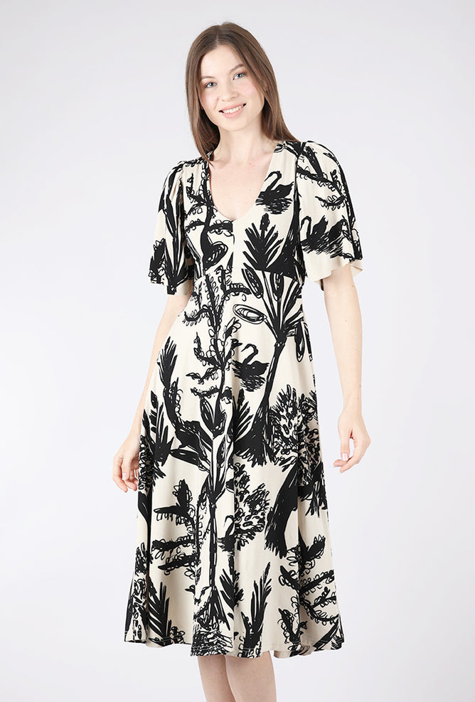 Bel Kazan Yasmin Dress, Lagoon Print
