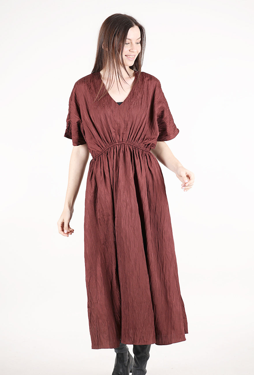 red batwing dress Grade & Gather Batwing Empire Dress, Port – Evie Lou