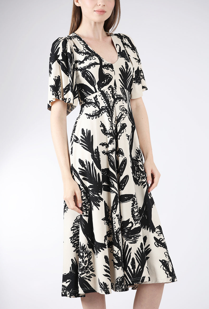 Bel Kazan Yasmin Dress, Lagoon Print