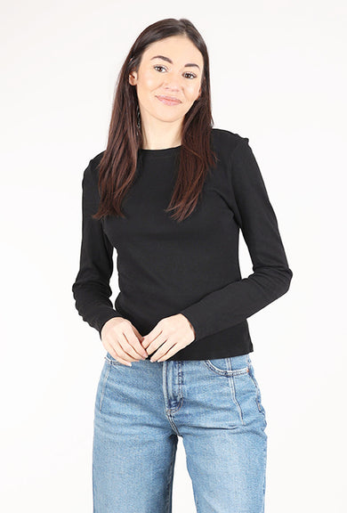 Mododoc Open Crew Slim Tee, Black