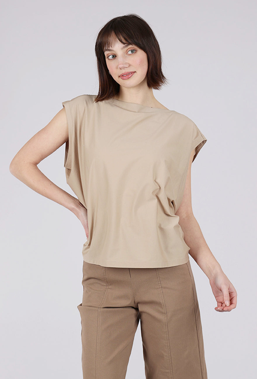 There-Elsewhere Tulip Tee, Nougat