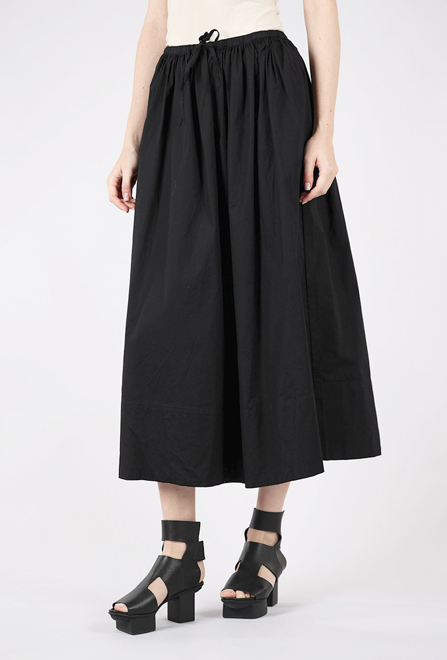 Pistola Noelle Poplin Maxi Skirt, Noir