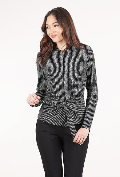 Habitat Core Travel Dots Tie Top, Black/Dove