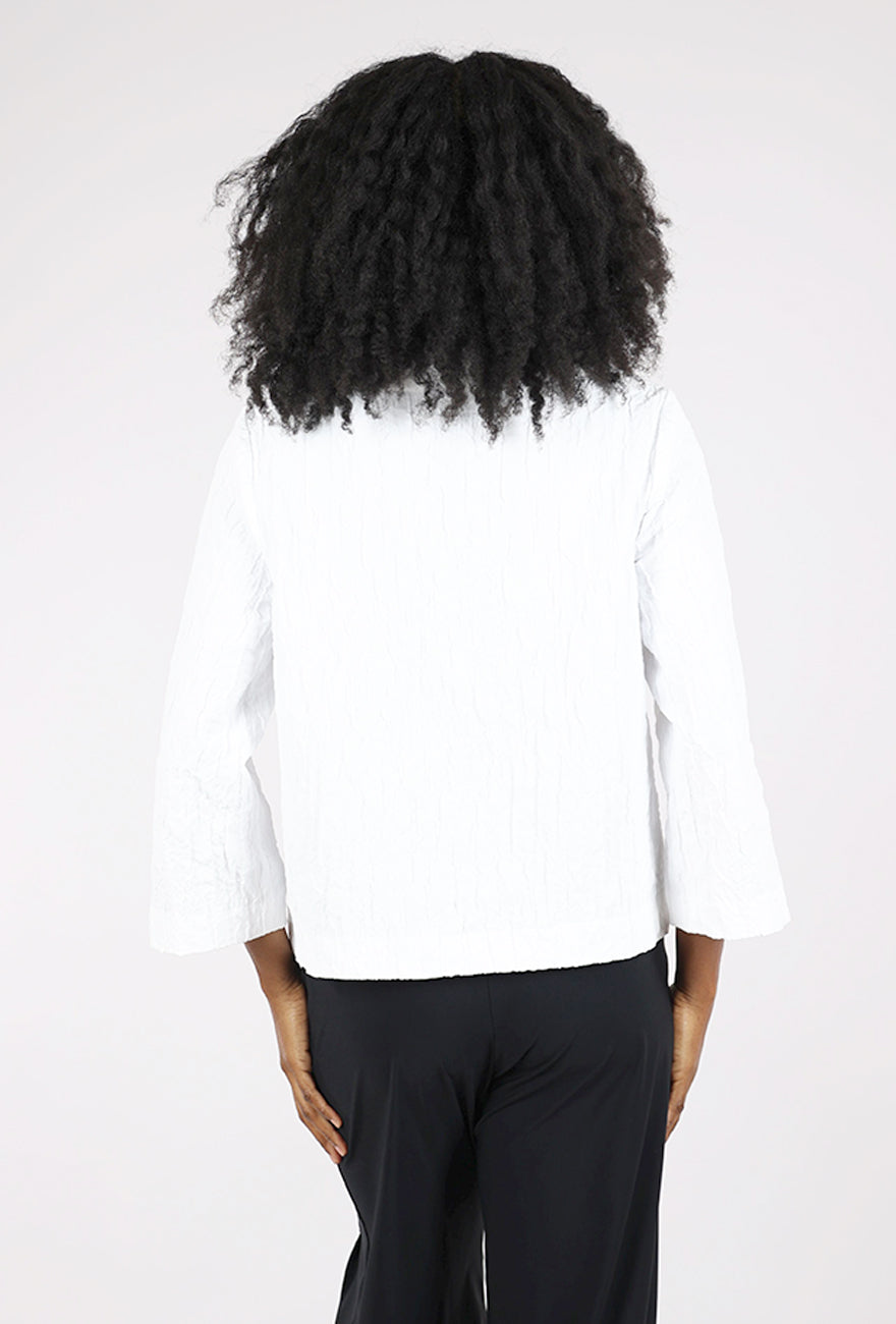 Olivia by Habitat Perfect Plisse Socialite Jacket, White