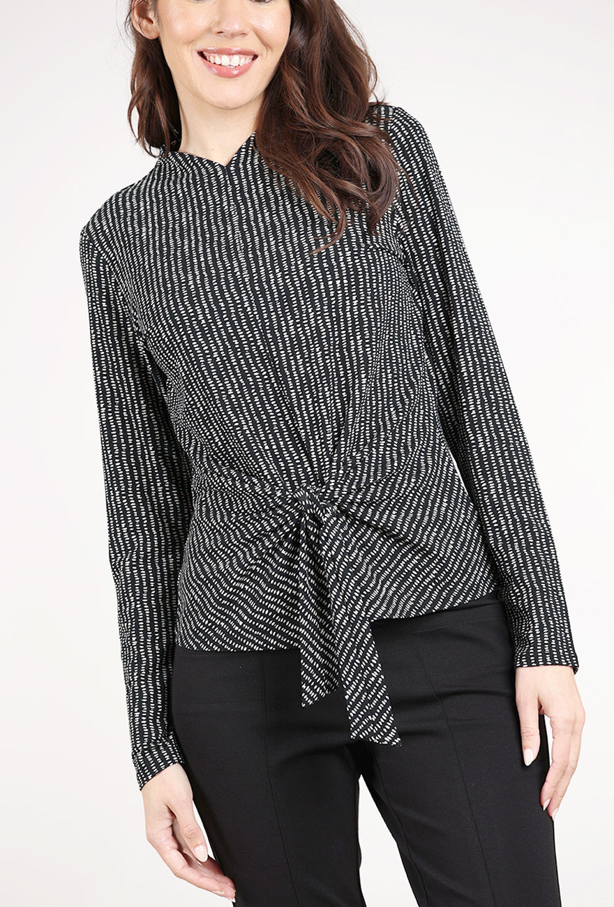 Habitat Core Travel Dots Tie Top, Black/Dove
