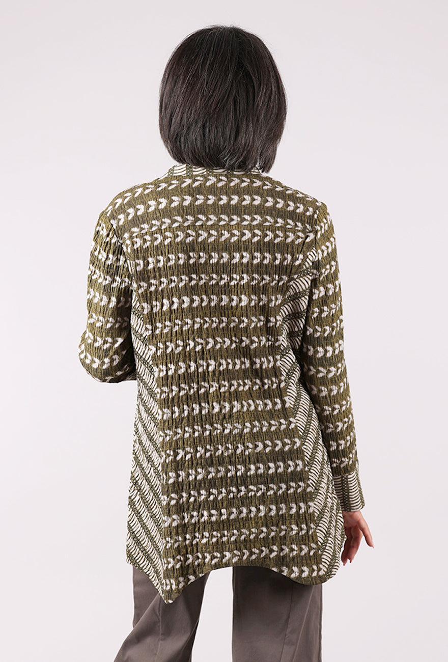 Habitat Mixed Batiks Artist Swing Shirt, Avocado