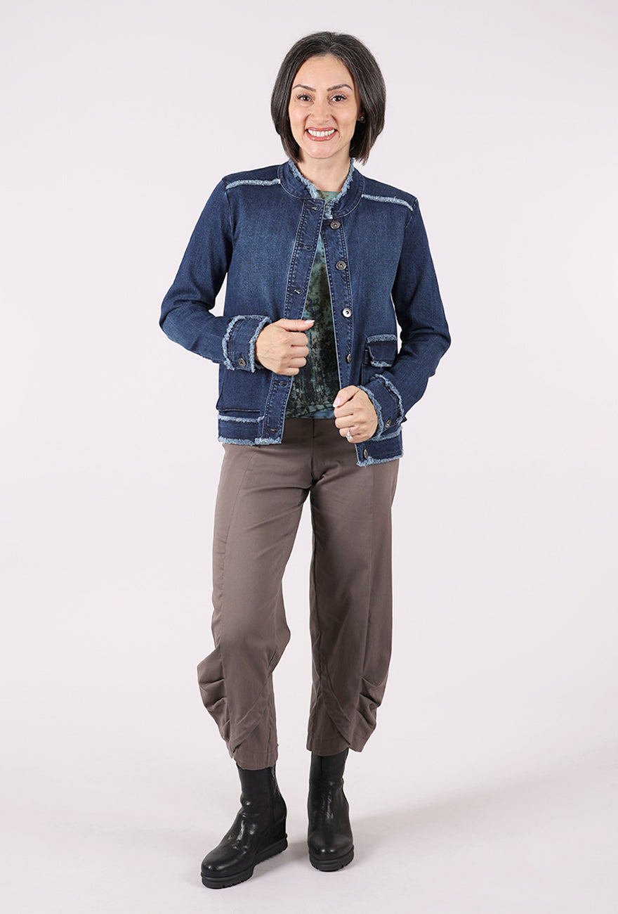 Habitat Stretch Denim Cargo Jacket, Dark Denim
